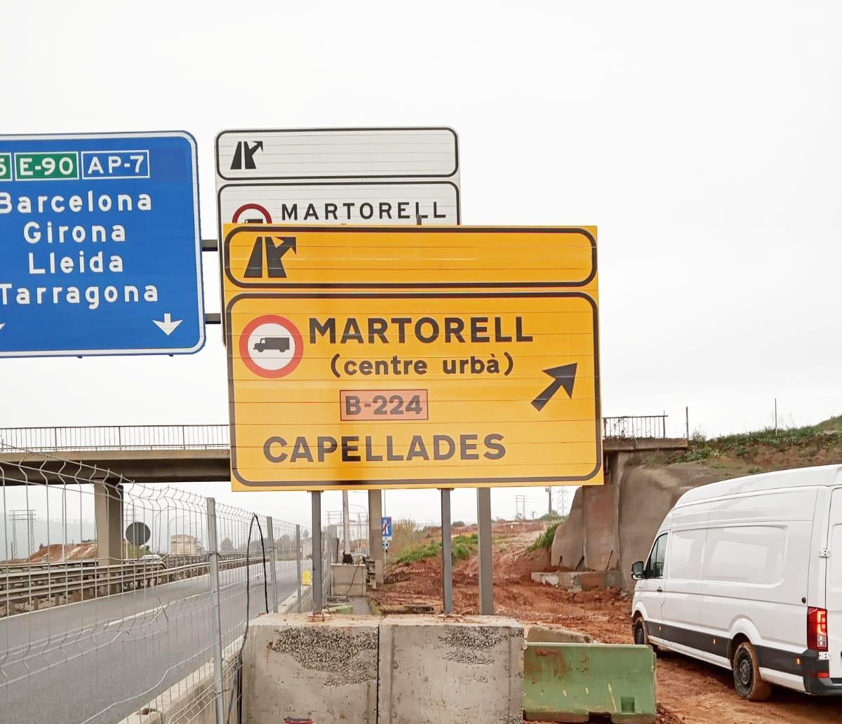 Cartells indicatius obra